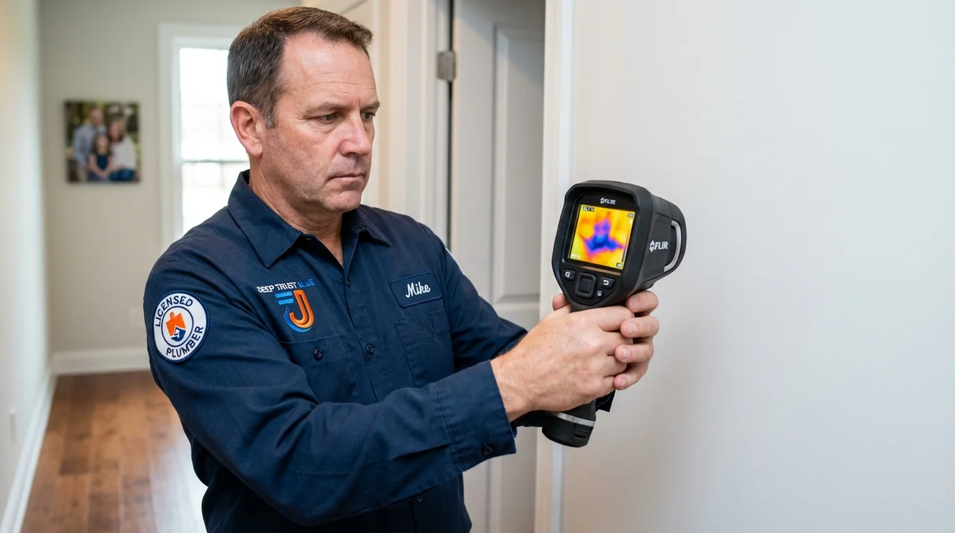 Thermal imaging leak detection by Johns Plumbing LLC in Tappahannock